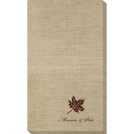 Little Autumn Leaf Bamboo Luxe Guest Towels